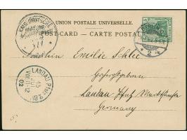 “MSP No. 2 7.7.02” auf Postkarte mit handschriftlichem Vermerk “5” (Pfg.) und nachfrankierter Germania 5 Pfg. mit Stempel “BE