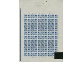 1951, Asian Olympic games 5-35 s., the complete set as imperforated proofs on ungummed paper in sheets of 100 (10 s., 20 s. a