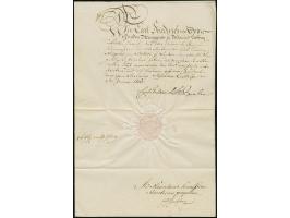 1800, Karl Friedrich, Markgraf von Baden, später Kurfürst und erster Großherzog von Baden, eigenhändige Unterschrift auf Urku