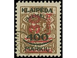 1923, 30 C. auf 400 M. auf 1 L. braun, Type II, gestempelt und in tadelloser Erhaltung. Ein schönes Exemplar dieser nicht häu