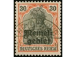 1920, Germania 30 Pfg. dkl. rotorange/schwarz auf orangeweiß, sauber gestempelt, in einwandfreier Erhaltung, sign. Dr. Peters