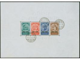 1939, Nothilfe-Block mit Stempel “DRESDEN ALTST. 16 23.3.34”, die Blockrändern sind kaum sichtbar fleckig bzw. leicht aufgera