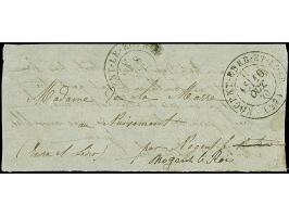 PAPILLON DE METZ: small flimsy letter dated “Metz, 28 septembre”, addressed to “NOGENT LE ROTROU” with arrival cds., from the