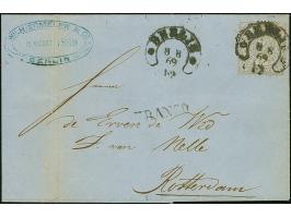 “BERLIN** 8.8.69” (Spalink 1N2a) in Schwarz auf NDP 2 Gr. gezähnt als tarifgerechte Einzelfrankatur auf Faltbriefhülle mit L1