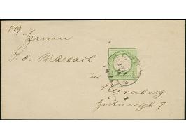 “COELN** 18.11.74” (Spalink 4-2N2) typischer, leicht undeutlicher Abschlag auf Ganzsachen-Streifband großer Schild ⅓ Gr. nach