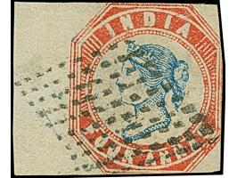 3rd printing, frame die I, head die III, 4a. lightly touched, large margin at left, neatly cancelled by rhomboid of dots, sig