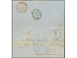 “COELN** 5.11.71” (Spalink 4-16) sehr klar rückseitig als Ankunftsstempel auf unfrankiertem, kompletten Faltbrief aus “RIGA 2