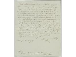 1831, Ludwig I., König von Bayern, eigenhändige Unterschrift auf einseitigem Schreiben an den Feldmarschall Fürst von Wrede.