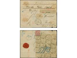 “CREFELD 19.OCTBR.71” (Spalink 6-5) mehrfach auf 19 Marken Norddeutscher Postbezirk 5 Gr. gezähnt (meist in senkrechten Einhe