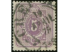 “CREFELD 19.APRIL.78” (Spalink 6-6) klar auf loser Marke 5 Pfge bläulichviolett, in einwandfreier Erhaltung. Eine extrem spät