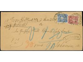 “DEMMIN 4.MARZ.78” (Spalink 8) zweimal recht klar auf 10 Pfge mattrosa und 20 Pfge dunkelultramarin als tarifgerechte Frankat