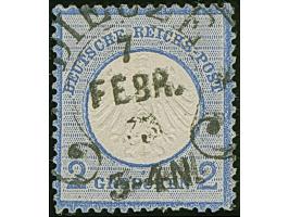 “DIEUZE 7.FEBR.73” (Spalink 9) klar auf loser Marke kleiner Schild 2 Gr. blau. Die farbfrische Marke ist gut geprägt, gut gez