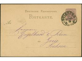 “DUISBURG 17.OCTBR.75” (Spalink 10) sehr klar auf Ganzsachenkarte 5 Pfge nach Greiz in einwandfreier Erhaltung