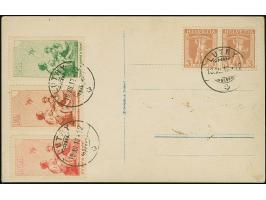 1912, Pro Juventute, alle 3 Werte mit sauberem Stempel "LUTRY 12.XII.12" auf Briefstück (Ansichtskarte mit entfernter Adresse