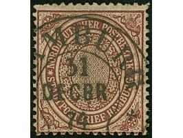 “HAMBURG** 31.DECBR.74” (Spalink 17-10) klar auf loser Marke Norddeutscher Postbezirk Stadtpostmarke (½ Sch.) gezähnt. Die fa