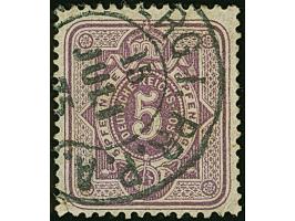 “KÖNIGSBERG i. PR. P.A. 15.JULI.75” (Spalink 20-3) klar auf loser Marke 5 Pfge graupurpur. Die farbfrische Marke unten links 