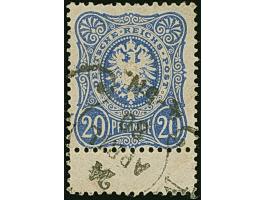 “MARKIRCH 24.APRIL.80” (Spalink 24) klar auf loser Marke 20 Pfge ultramarin mit Zwischensteg unten. Die farbfrische Marke hat