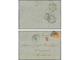 “MÜLHAUSEN i. ELS. BHF. 14.OCTBR.73” (Spalink 26-6) und “MÜHLHAUSEN i. ELS 14.OCTBR.73” (Spalink 26-2) jeweils klar als Ankun