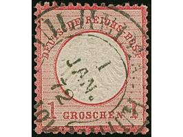 “MÜHLHEIM A.D.RUHR 1.JAN.72” (Spalink 27) klar auf loser Marke 1 Gr. karmin. Die farbfrische Marke ist deutlich geprägt und b