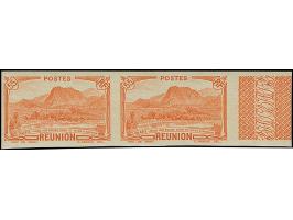 1933/38, Landscapes 15 c. and 55 c., each in imperforated horizontal pair, &nbsp;mint never hinged, vf (Yvert 130a,136Aa; 890