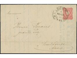 “SAARGEMÜND 8.NOVBR.78” (Spalink 32) klar auf 10 Pfge lilarot auf komplettem Faltbrief nach Mühlhausen mit Ankunftsstempel, i