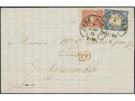 “ZABERN i. ELS. 2.JUNI.75” (Spalink 41) zweimal klar auf großer Schild 2 Gr. grauultramarin mit Plattenfehler “heller Fleck i