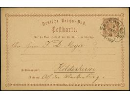 “ZABERN i. ELS. 2,JAN.1875” (Spalink 41) klar auf Ganzsachenkarte ½ Gr. nach Hildesheim. Die Karte mit kleinen Randspuren, in