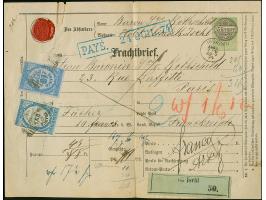 “STRASSBURG i. ELS. BHF. 22.JULI.74” (Spalink 36-2N) sehr klar rückseitig als Transitstempel auf komplettem Frachtbrief aus “