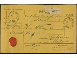 “COELN 1*a 2…76” (Spalink 4-13y2) zweimal etwas undeutlich auf kompletter Paketkarte ohne Taxierung bzw. Frankierung (Porto v