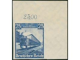 1935, 100 Jahre Deutsche Eisenbahn 25 Pfg. ungezähnt aus der rechten oberen Bogenecke, postfrisch, in tadelloser Erhaltung. D