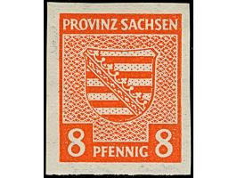 1945, Wappen 8 Pfg. mit Wasserzeichen “Stufen steigend”, allseits breitrandig, postfrisch mit einer winzigen Fingerspur und h