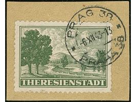 1943, Zulassungsmarke, sauber mit Stempel “PRAG 38 -6.XII.43--13” auf Briefstück, tadellos, sign. Pickenpack sowie Fotoattest