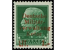 1944, Freimarken 0,50-10 L., sauber ungebraucht, tadellos, Fotoattest Brunel (2021)