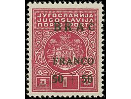 1944, Insel-Nothilfe 2-50 K., postfrisch, 16+16 K. kleiner Eckbug, sonst tadellos, teils sign. sowie Fotoattest Brunel (2025)