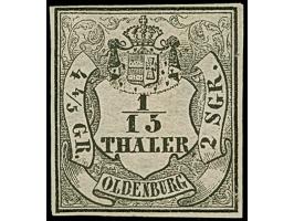 1/15 Th. auf rosa, allseits vollrandig, ungebraucht ohne Gummi, in einwandfreier Erhaltung, Kurzbefund Stegmüller BPP (2014)