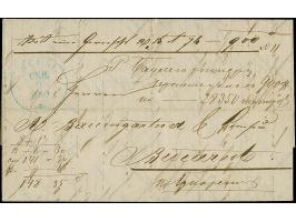 1860, “YASSI SEP. 9 1860”, Cyrillic datestamp mit fleuron (Tchilinghirian Type 9), fair strike in blue on entire letter to Bu