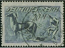 Pflüger 20 M. mit kopfstehendem Unterdruck, sauber gestempelt. Einwandfrei. Fotoattest Weinbuch BPP (2004)