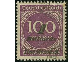 Hitler-Provisorium 1 Mrd. auf 100 M. violettpurpur, gestempelt, tadellos, sign. Infla und Peschl, &nbsp;Fotoattest Tworek BPP