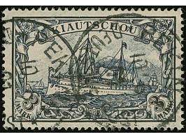 Kiautschou Kaiseryacht 3 M. mit zwei Stempeln “PEKING DP 10.6.01”, in einwandfreier Erhaltung, doppelt sign. Bothe BPP