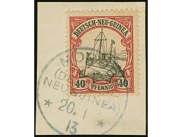 “MOROBE (DNG) 20.1.13” klar auf Kaiseryacht 40 Pfg. auf Briefstück, in einwandfreier Erhaltung, sign. Dr. Lantelme BPP