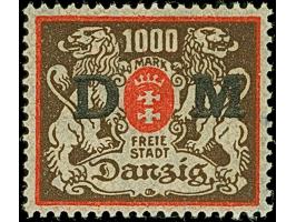 1923, DM-Aufdrucke 1000 M. mit stehendem Wasserzeichen, farbfrisch und gut gezähnt, postfrisch, tadellos, u.a. sign. Erdwien 