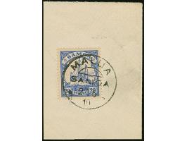 “MALUA SAMOA 2.6.10” klar auf Kaiseryacht 20 Pfg. auf Briefstück in einwandfreier Erhaltung, sign. Dr. Lantelme BPP