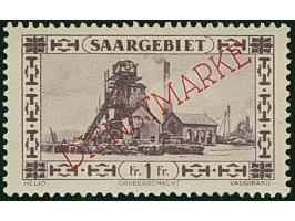 1 Franc mit dunkelrotkarminem Aufdruck, sauber ungebraucht, tadellos. Eine der großen ungebraucht-Seltenheiten, ProFi hat led