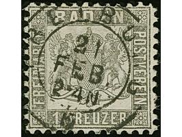 1862, 1 Kr. silbergrau, farbfrisch und allseits vollständige Zähnung mit klarem, praktisch zentrischen aufgesetztem DKr. “FRE