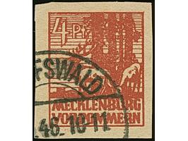 1946, Abschied 4 Pfg. lebhaftkarminbraun auf y-Papier, sauber gestempelt, in tadelloser Erhaltung, Fotoattest Kramp BPP (2012
