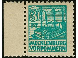 30 Pfg. schwärzlichbläulichgrün auf y-Papier, Randstück, postfrisch, in tadelloser Erhaltung, unsigniert mit Fotoattest Kramp