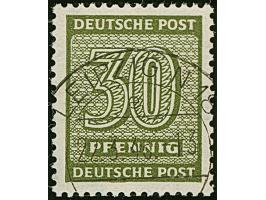 Ziffer 30 Pfg. dunkeloliv mit Wasserzeichen 1Y, sauber gestempelt, in tadelloser Erhaltung, Fotoattest Ströh BPP (2011)