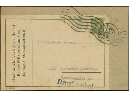 Ziffer 30 Pfg. dunkeloliv mit Wasserzeichen 1X mit Handrollstempel “LEIPZIG 5 19.2.46” als tarifgerechte Einzelfrankatur auf 