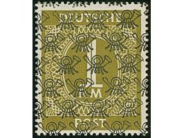 1 RM mit Netzaufdruck, postfrisch, einwandfrei. Signiert Dr. Dub und Schlegel BPP, Fotoattest H.-D. Schlegel BPP (2025)