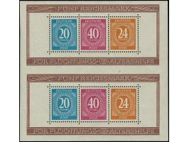 Altershilfe-Blockpaar in senkrechten Paaren, postfrisch, übliche Kalenderbüge